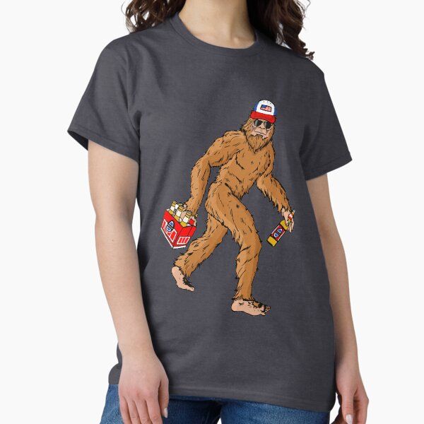 Beer Drinkin' Bigfoot 6-Pack Sasquatch w/ Trucker Hat
