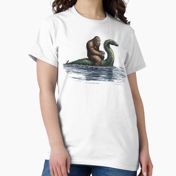 Funny, Bigfoot, Hilarious Loch Ness Monster Really Vintage, Funny Sasquatch Graphic Big Foot