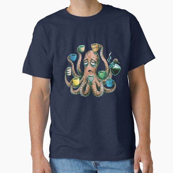 Socially Exhausted Kraken Watercolor