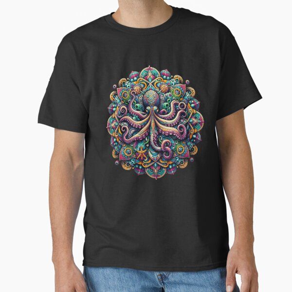Colorful Octopus Mandala Designed Merchandise